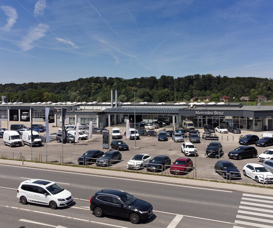 Betriebsgebäude von Pappas in Amstetten.