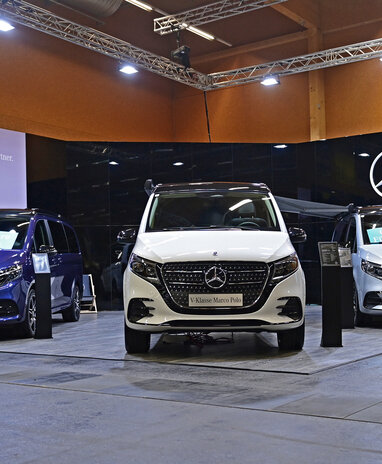 Mercedes-Benz Vans auf dem Caravan Salon Wels ausgestellt.