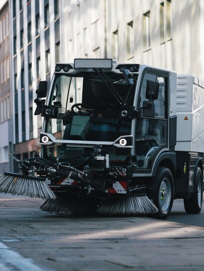Straßenkehrmaschine Bucher Municipal CityCat VS20 auf Stadtstraße